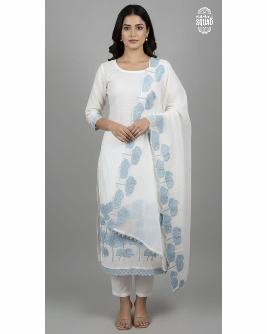 Unstitched Cotton Patch Work Suit Set