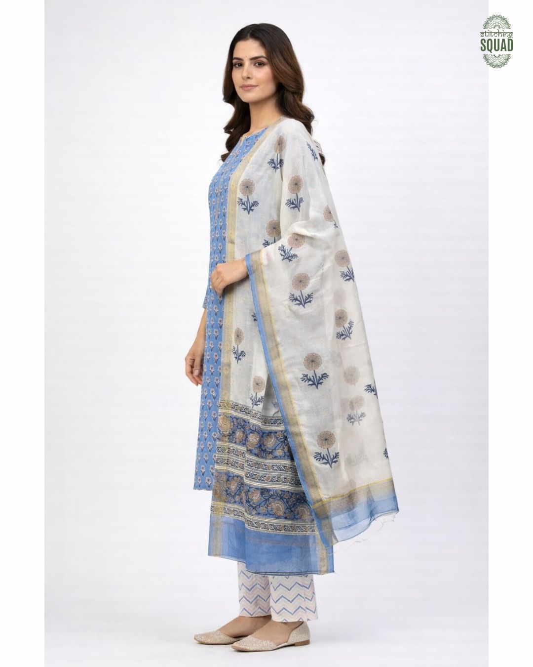 Elegant Chanderi Collection: Titles for Your Unstitched Suit Set