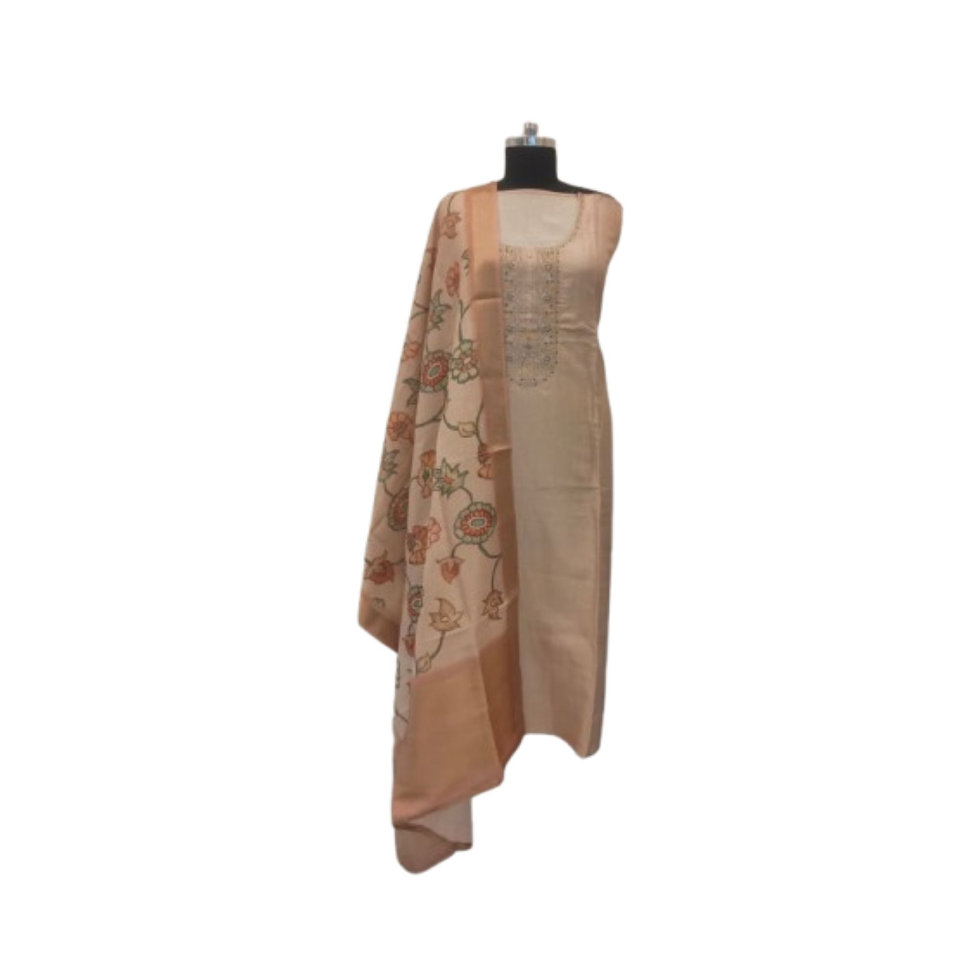 TISSUE UNSTITCH SUIT, HIGHLIGHT WITH PREMAKE MACHINE EMBROIDER NECK