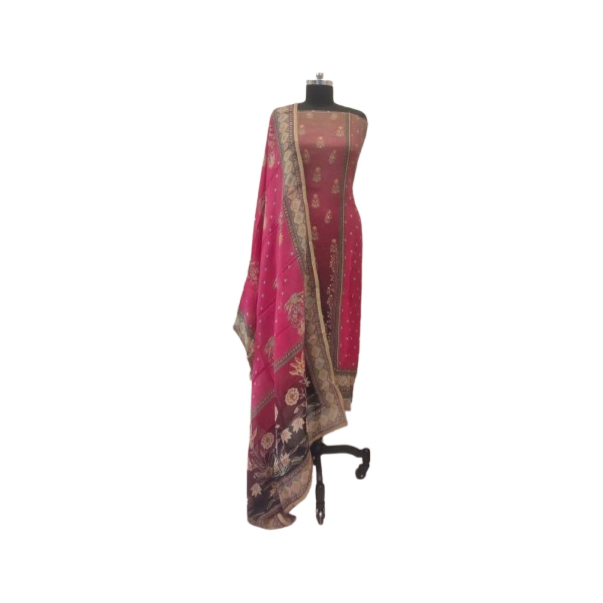 SOFT ORGANZA UNSTITCH SUIT HIGHLIGHT WITH EMBROIDERY