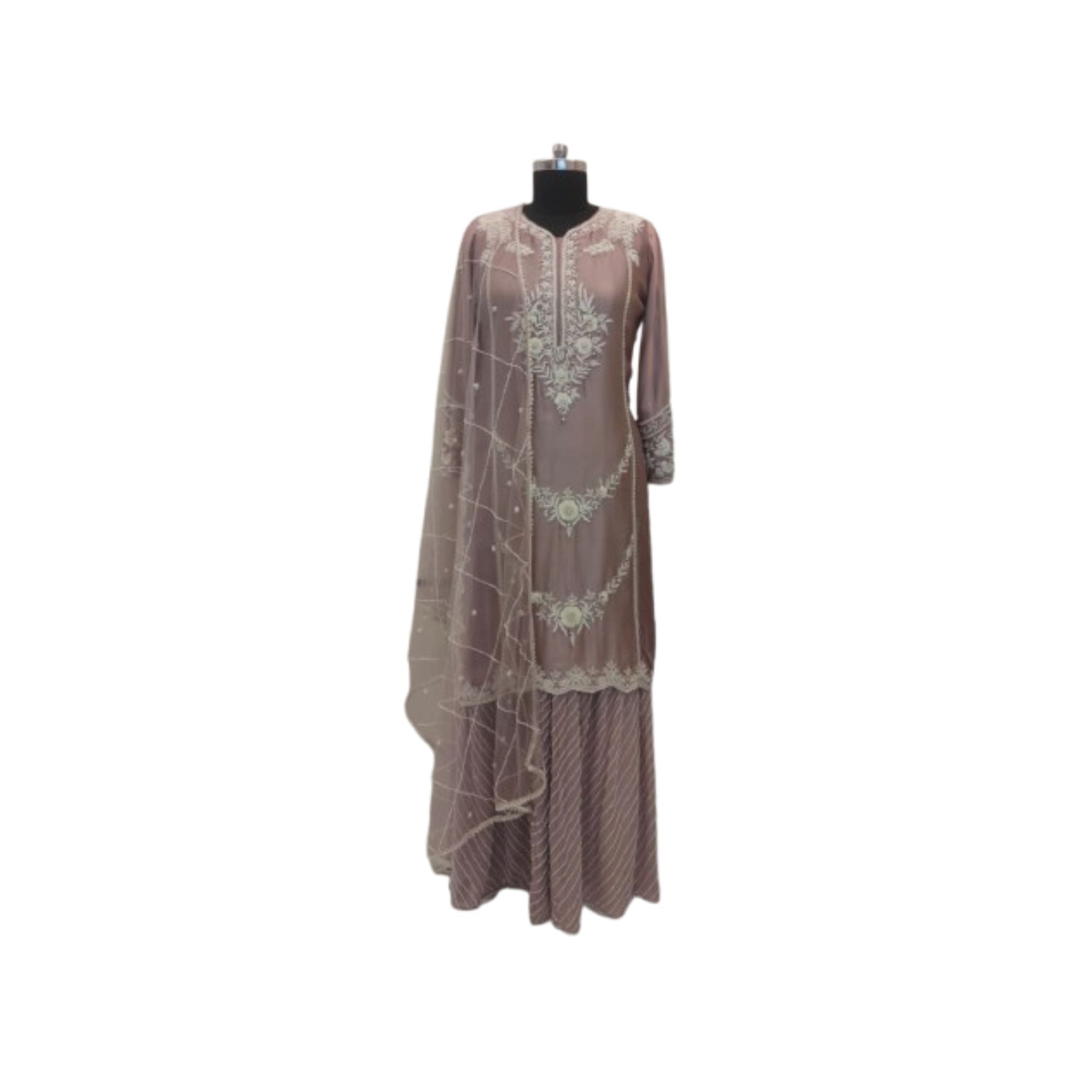SATIN READY TO WEAR GARARA SUIT
