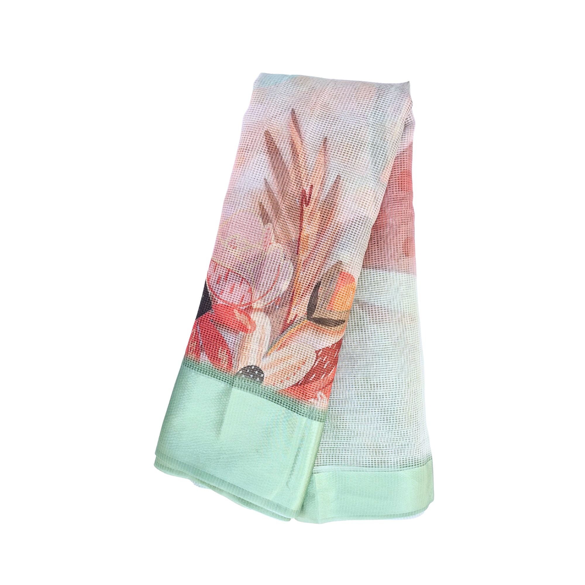 Delicate charm in every drape – Light Pink Kota Doriya saree, ideal sarees for women.
