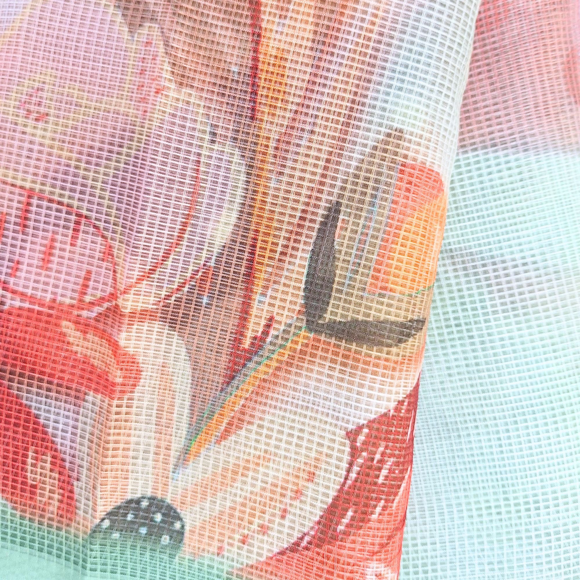 Delicate charm in every drape – Light Pink Kota Doriya saree, ideal sarees for women.