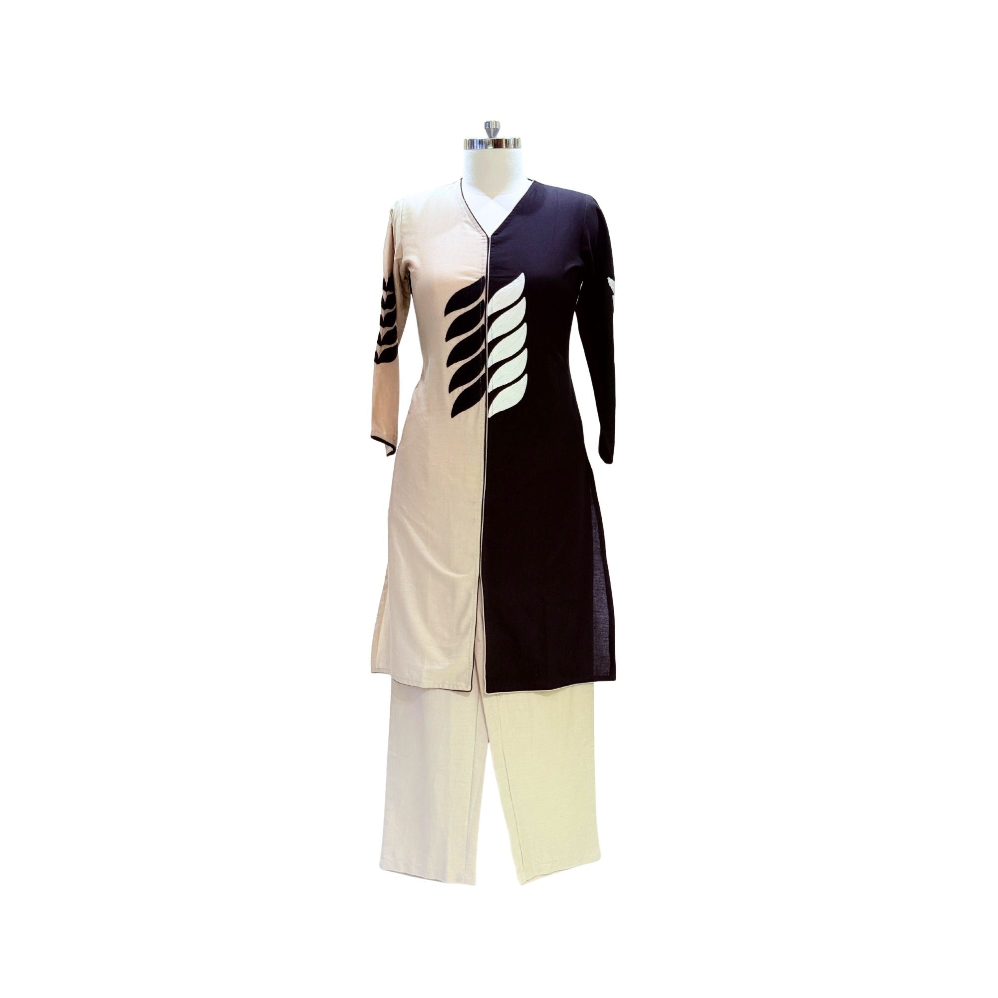 COTTON CO-ORD SET WITH TWO SHADES