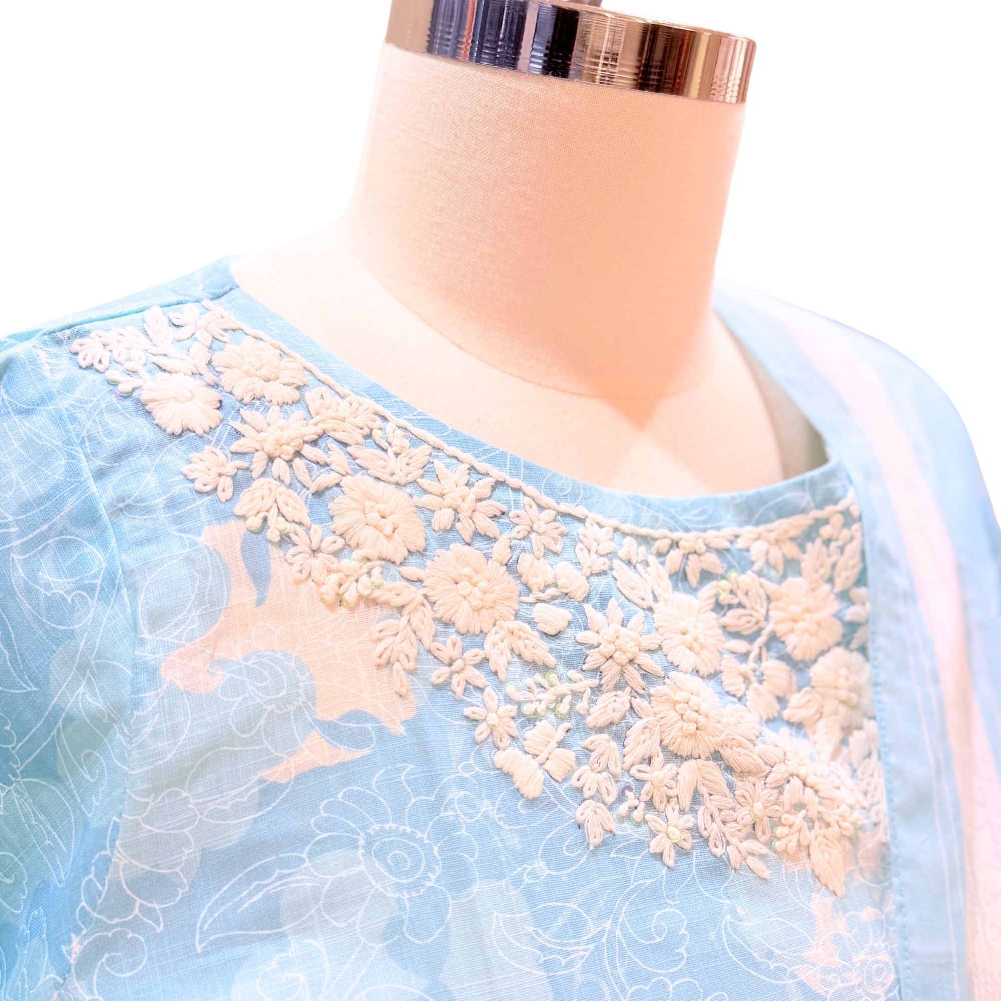 PRINTED COTTON SUIT