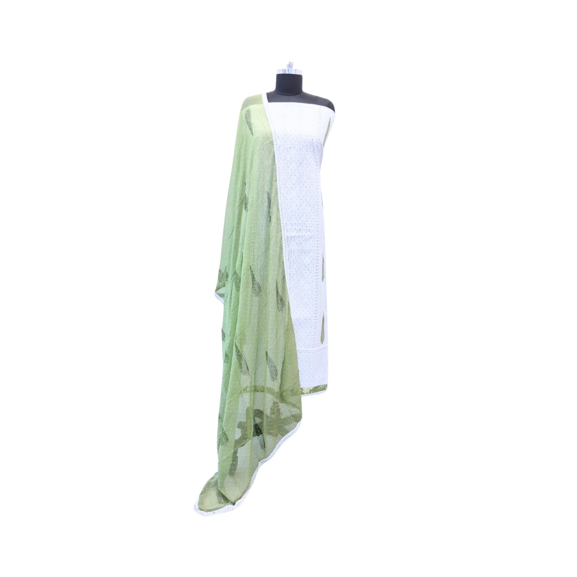 Pure elegance in white — Hakoba cotton suit for women