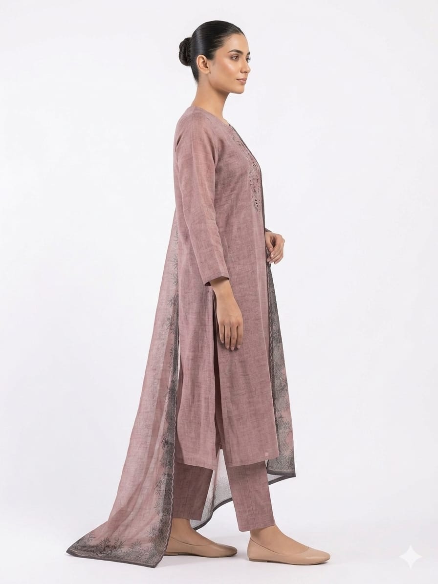 The Sculpted Chanderi Edit: Precision Cutwork & Floral Grace