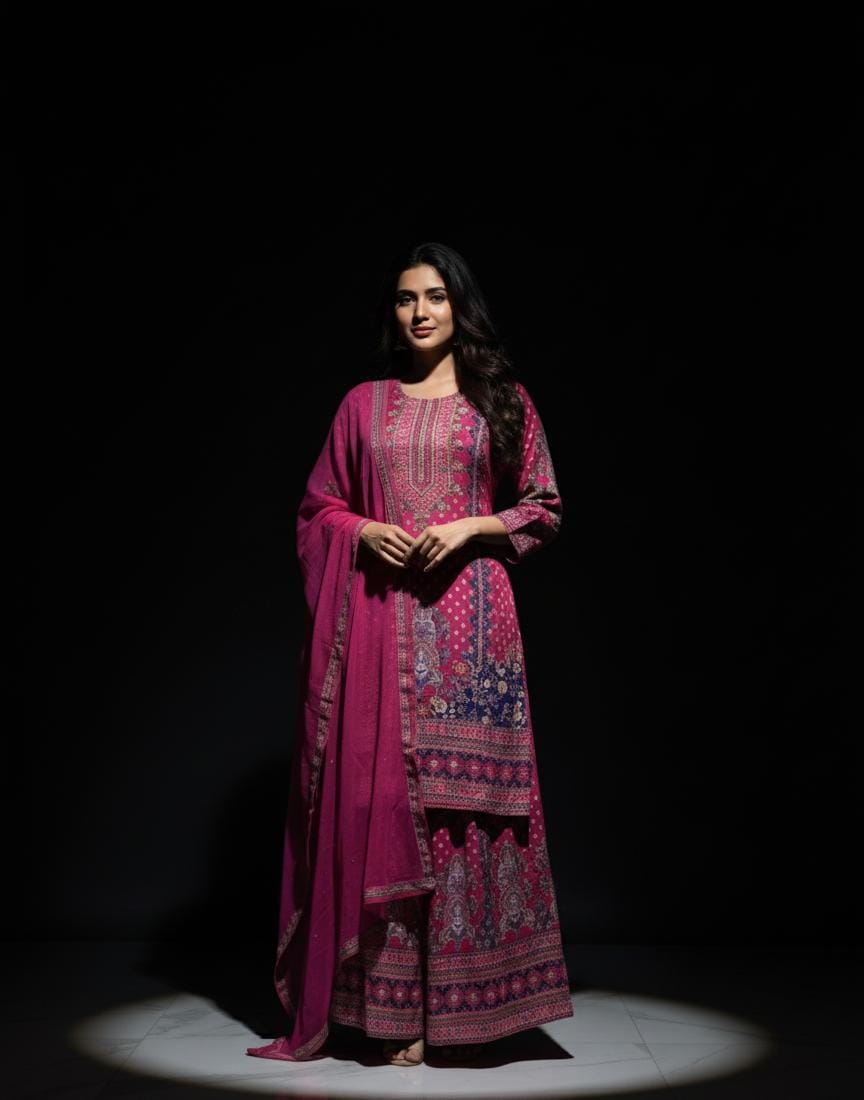 CREPE DIGITAL PRINT READY TO WEAR SUIT