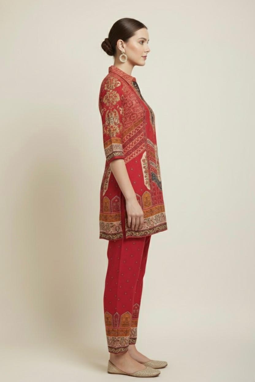 CREPE MULTI PRINT CO-ORD SET