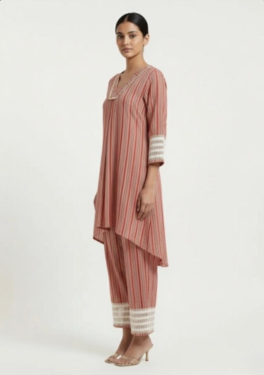 STRIPE COTTON CO-ORD SET