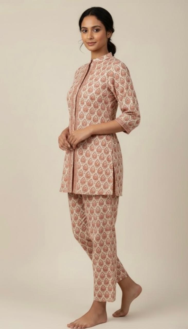 PRINTED COTTON CO-ORD SET